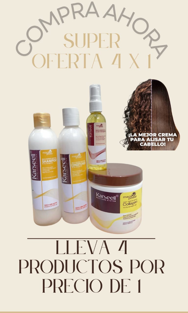 SUPER PROMOCIÓN 4 X 1 Karseell Collagen Hair Mask