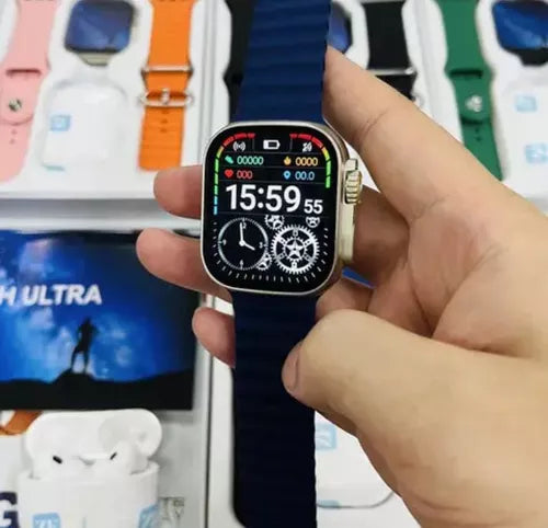 Combo Reloj Smartwatch I9 Ultra + Audífonos In-ear + Pulso